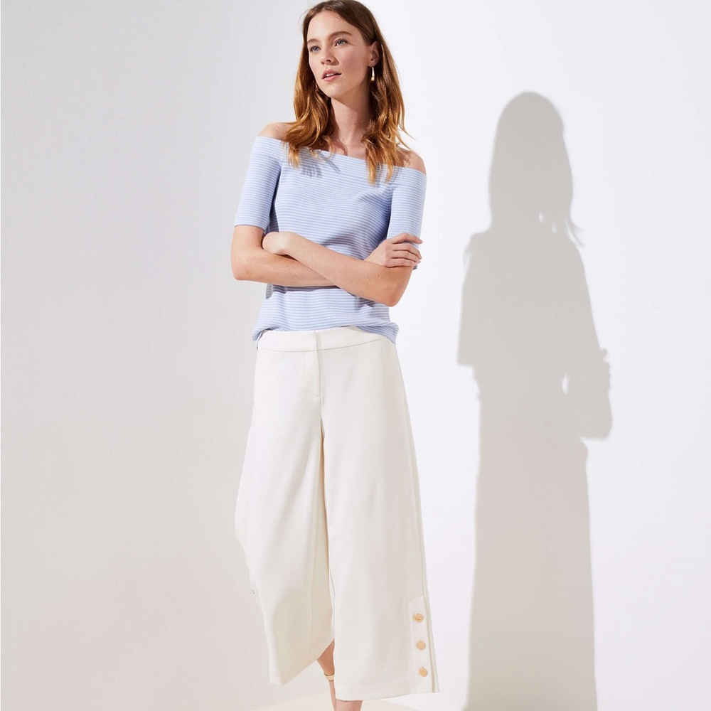 NWT Cropped Wide Leg dress pants